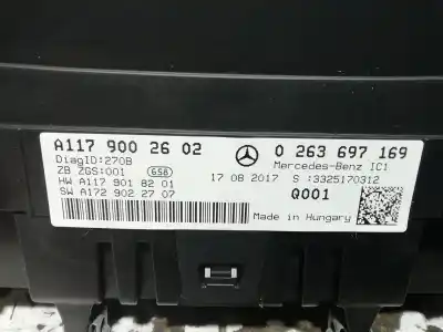 İkinci el araba yedek parçası enstrüman paneli için mercedes-benz clase cla (w117) cla 200 cdi (117.308) oem iam referansları 0263697169