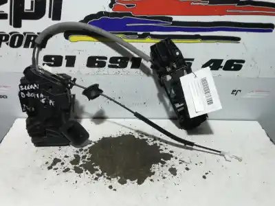 Peça sobressalente para automóvel em segunda mão fechadura da porta dianteira direita por seat leon (5f1) reference referências oem iam 5k1837016e
