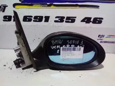 Peça sobressalente para automóvel em segunda mão espelho retrovisor direito por bmw serie 1 berlina (e81/e87) 120d referências oem iam 