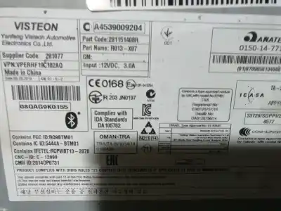 Автозапчасти б/у аудиосистема / радио cd за smart forfour basis (66kw) (453.044) ссылки oem iam a4539009204  