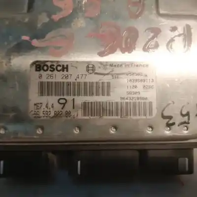 Second-hand car spare part ECU ENGINE CONTROL for PEUGEOT 206 BERLINA  OEM IAM references 0261207477  