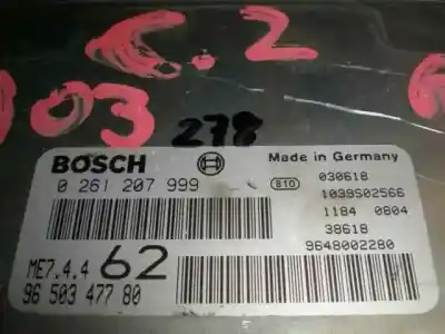 Pièce détachée automobile d'occasion CALCULATEUR MOTEUR ECU pour CITROEN C2  Références OEM IAM 0261207999  