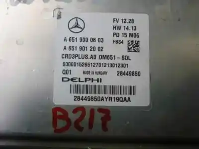 Second-hand car spare part ECU ENGINE CONTROL for MERCEDES-BENZ CLASE C  OEM IAM references A6519000603 28449850 600001526512701213012301