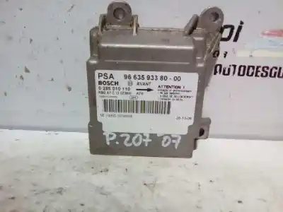 Автозапчасти б/у БЛОК УПРАВЛЕНИЯ ПОДУШКАМИ БЕЗОПАСНОСТИ за PEUGEOT 207/207+ (WA_, WC_)  ссылки OEM IAM 0285010110  9663593380