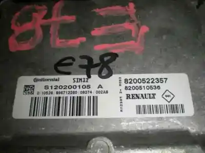 Second-hand car spare part ECU ENGINE CONTROL for RENAULT CLIO II FASE II (B/CB0)  OEM IAM references S120200105A  