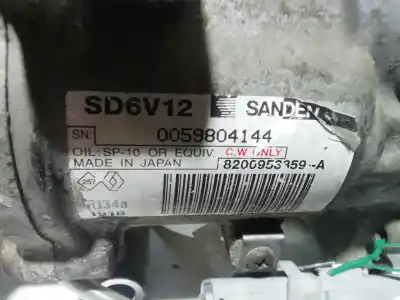 Second-hand car spare part air conditioning compressor for renault clio iii authentique oem iam references 1918  8200953359a