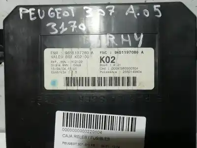 Gebrauchtes Autoersatzteil relais sicherungskasten multifunktionsrelais zum peugeot 307 (s1) xr oem-iam-referenzen 9651197780a