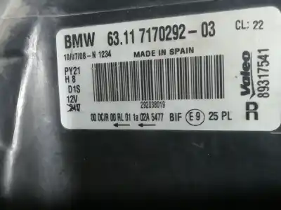 Pièce détachée automobile d'occasion feu droit pour bmw serie 1 berlina (e81/e87) 2.0 16v diesel références oem iam 63117170292-03  