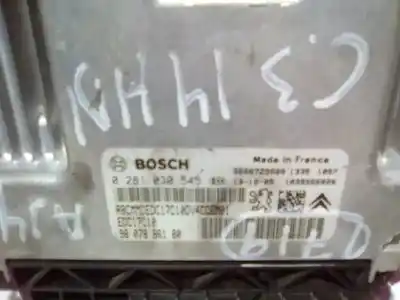 Peça sobressalente para automóvel em segunda mão centralina de motor uce por citroen c3 tonic referências oem iam 0281030545