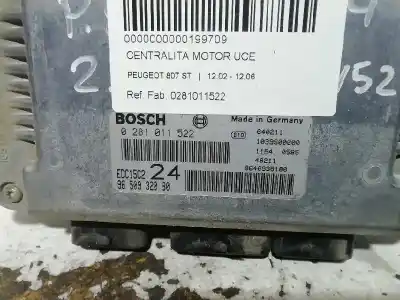 Second-hand car spare part ecu engine control for peugeot 807 st oem iam references 0281011522  9650932080