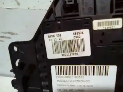 Peça sobressalente para automóvel em segunda mão módulo eletrônico por citroen c3 tonic referências oem iam 9801147680