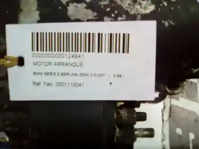 Peça sobressalente para automóvel em segunda mão motor de arranque por bmw serie 5 berlina (e34) 3.5 cat referências oem iam 0001110041  