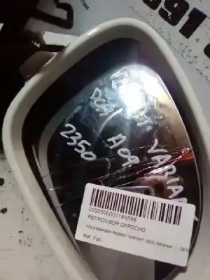 Peça sobressalente para automóvel em segunda mão espelho retrovisor direito por volkswagen passat variant (3c5) advance referências oem iam   