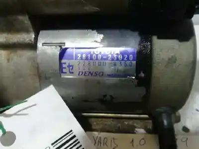 Автозапчастина б/у двигун запускається для toyota yaris (ncp1/nlp1/scp1) 1.0 linea luna посилання на oem iam 2810023020  2280008350