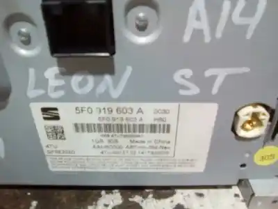 Second-hand car spare part multifunction display for seat leon st (5f8) reference oem iam references 5f0919603a  