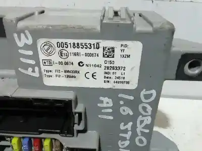 Second-hand car spare part fuse box unit for fiat doblo my doblo oem iam references 00518855310  28263372