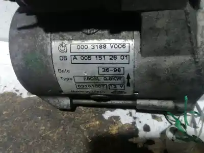 Second-hand car spare part starter motor for smart coupe pulse oem iam references 63107007 0003188v006 a0051512601