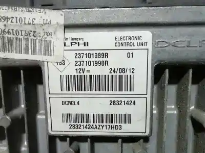 Автозапчастина б/у ебу контролер двигуна для renault kangoo profesional посилання на oem iam 237101989r  237101990r