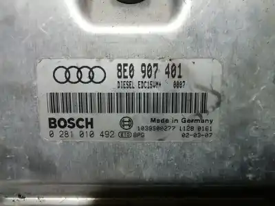 Peça sobressalente para automóvel em segunda mão centralina de motor uce por audi a4 avant (8e) 2.5 tdi (114kw) referências oem iam 0281010492
