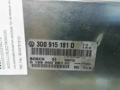 Автозапчасти б/у электронный модуль за volkswagen phaeton (3d2/3d8) tdi v6 4motion (4 asientos) ссылки oem iam 3d0915181d  0199000001