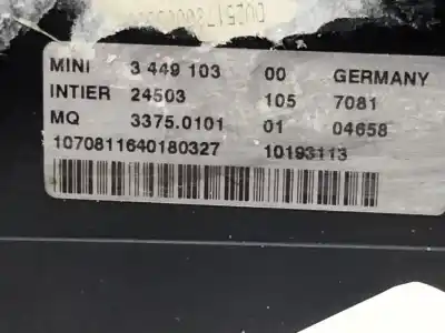 Peça sobressalente para automóvel em segunda mão comutador de ignição por bmw mini (r56) cooper referências oem iam 33750101  3449103