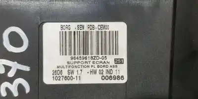 Second-hand car spare part multifunction display for citroen c6 business oem iam references 96459618  