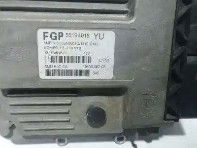 Second-hand car spare part ecu engine control for opel combo familiar oem iam references 55194018  mjd6j0c6
