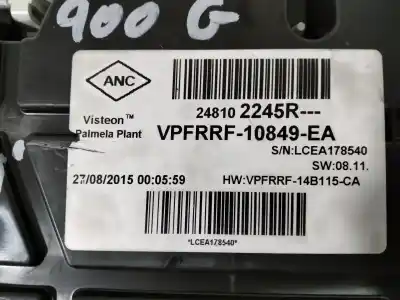 Peça sobressalente para automóvel em segunda mão quadrante por renault clio iv dynamique referências oem iam vpfrrf10849ea  