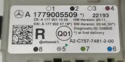 Автозапчасти б/у электронный модуль за mercedes-benz clase a (bm 177) a 200 d (177.012) ссылки oem iam a1779005509