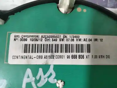 Second-hand car spare part dashboard for citroen c3 selection oem iam references 96668806xt  