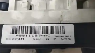 Peça sobressalente para automóvel em segunda mão comando de sofagem (chauffage / ar condicionado)  por dodge caliber s referências oem iam p55111874ac  