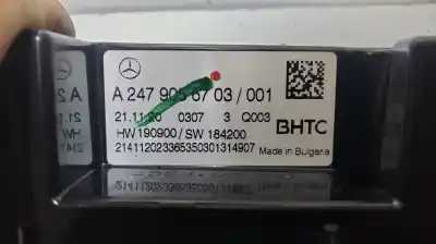 Автозапчастина б/у контроль опалення / кондиціонації для mercedes-benz clase a (bm 177) * посилання на oem iam a2479056703  