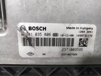 Second-hand car spare part ecu engine control for renault clio iv limited oem iam references 0281035806 1039t31172 237100959s