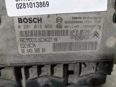 Peça sobressalente para automóvel em segunda mão centralina de motor uce por citroen jumpy hdi 90 27 l1h1 furg. referências oem iam 0281013869  