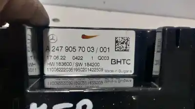 Peça sobressalente para automóvel em segunda mão comando de sofagem (chauffage / ar condicionado)  por mercedes-benz eqa eqa 250 referências oem iam a2479057003  