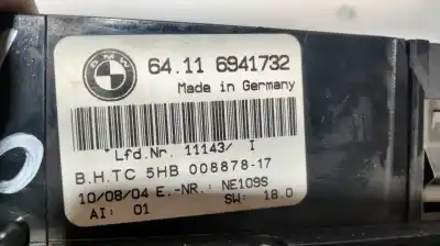 Second-hand car spare part heating / air conditioning control panel for bmw serie 3 compact (e46) 316ti oem iam references 64116941732  5hb00887817