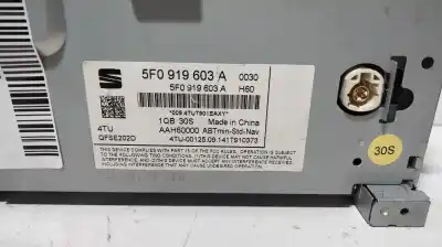 Peça sobressalente para automóvel em segunda mão display gps / multimídia por seat leon (5f1) reference referências oem iam 5f0919603a  aah60000
