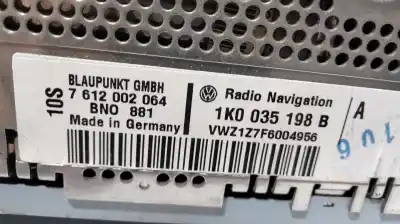 İkinci el araba yedek parçası gps navigasyon sistemi için volkswagen passat variant (3c5) advance oem iam referansları 1k0035198b  7612002064