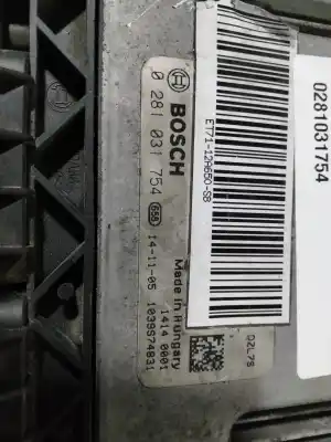 Recambio de automóvil de segunda mano de centralita motor uce para ford tourneo courier (c4a) ambiente referencias oem iam 0281031754  