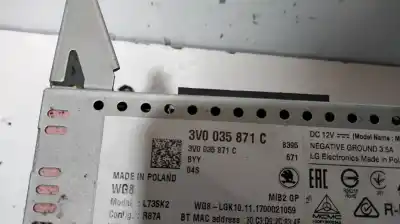 Автозапчасти б/у многофункциональный дисплей за skoda superb (3v3) active ссылки oem iam 3v0035871c  