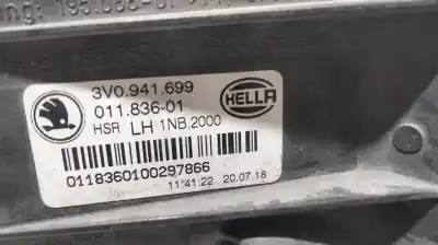 Автозапчасти б/у левая противотуманная фара за skoda superb combi (3v5) active ссылки oem iam 3v0941699  