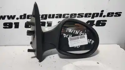 Peça sobressalente para automóvel em segunda mão espelho retrovisor direito por renault twingo authentique referências oem iam   