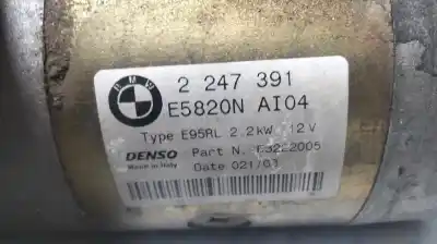 Peça sobressalente para automóvel em segunda mão motor de arranque por bmw x5 (e53) x5 (e53) referências oem iam 22247391  6222005