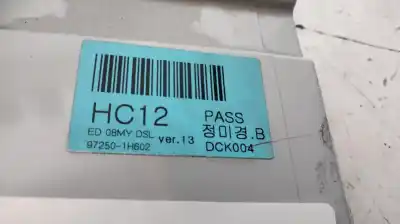 Peça sobressalente para automóvel em segunda mão comando de sofagem (chauffage / ar condicionado)  por kia cee´d emotion referências oem iam 972501h602  