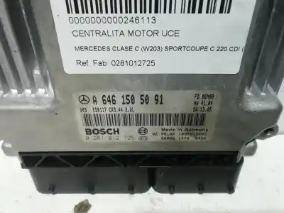 Second-hand car spare part ecu engine control for mercedes clase c (w203) sportcoupe c 220 cdi (la) (203.708) oem iam references 0281012725  a6461505091