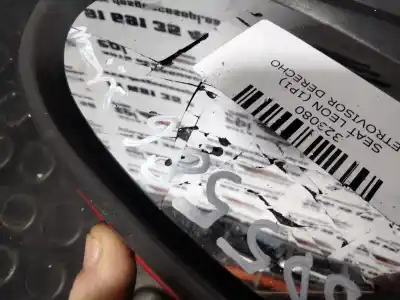 Peça sobressalente para automóvel em segunda mão espelho retrovisor direito por seat leon (1p1) * referências oem iam   