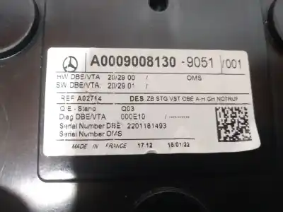 Pezzo di ricambio per auto di seconda mano luce interna per mercedes eqa (h243) eqa 250 (243.701) riferimenti oem iam a0009008130  