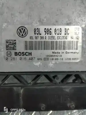 Pezzo di ricambio per auto di seconda mano centralina motore per volkswagen golf v (1k1) 2.0 tdi riferimenti oem iam 0281016407  