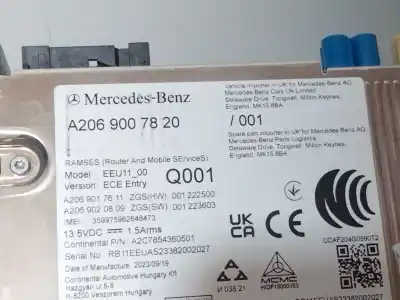 Recambio de automóvil de segunda mano de modulo electronico para mercedes glc (x254) 300 4-matic (254.647) referencias oem iam a2069007820  