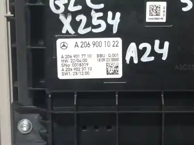Pièce détachée automobile d'occasion écran multifonctions pour mercedes glc (x254) 300 4-matic (254.647) références oem iam a2069001022 a2069017710 a2069023710